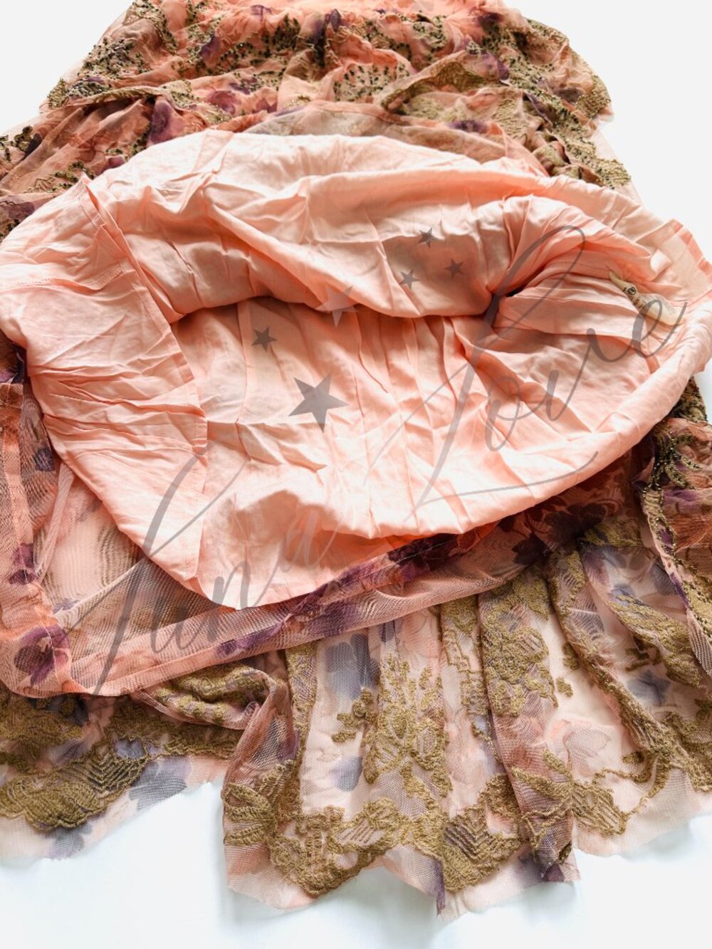 FREE PEOPLE Maple Glow Embellished Sequin Maxi Skirt Set In Pink (size XS) NWT - Picture 11 of 14